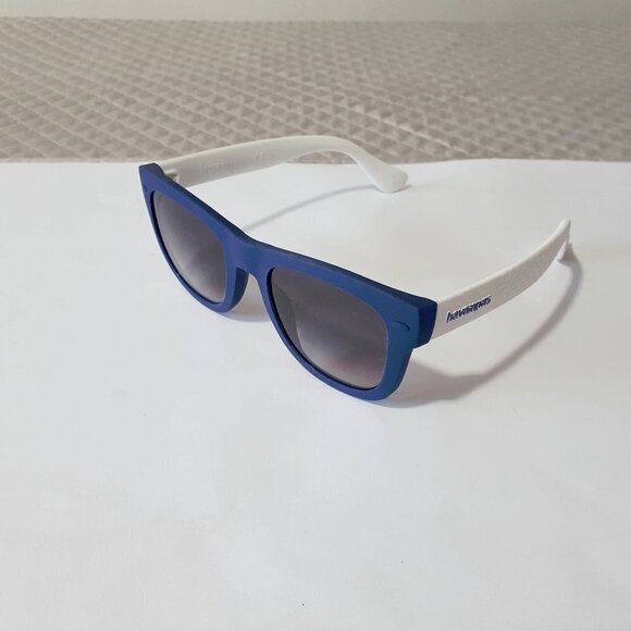 NWOT Havaianas navy blue frame, white temples & brown lens sunglasses - Picture 5 of 7